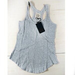 NWT Chaser Tank Top Heather Gray XS 100% Cotton NEW Soft‎ Racer Back